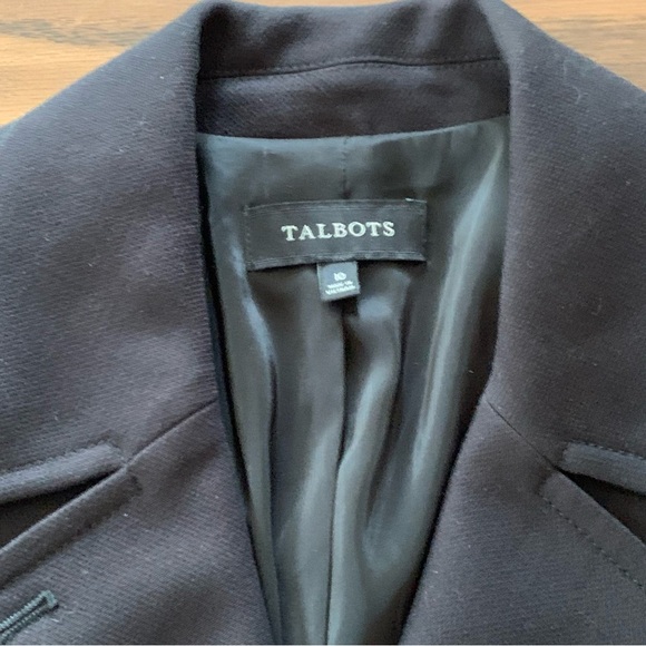 Talbots Black Blazer Women’s 10 Button Closure - Picture 3 of 11